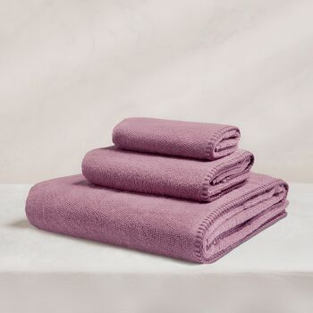 Serviette 100% coton 550g Stella Malva 1