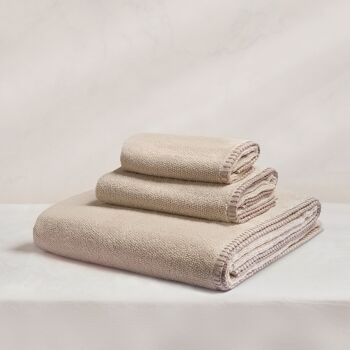 Serviette 100% coton 550g Stella Beige 1