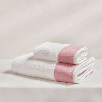 Asciugamano 100% cotone 600g Rosa sabbia