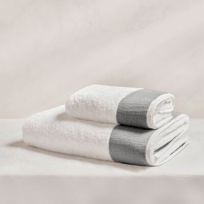 Handtuch aus 100 % Baumwolle, 600 g, Sandgrau