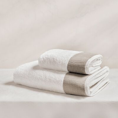 Serviette 100% coton 600g Beige Sable