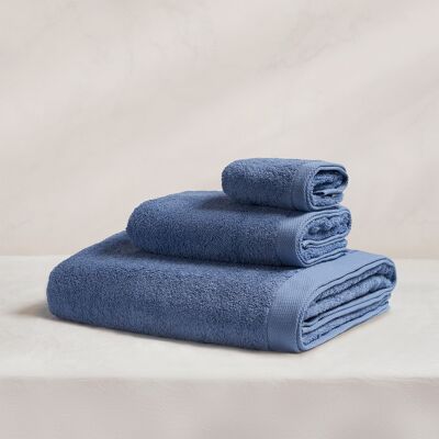 Asciugamano 100% cotone 550g Blu Oceano