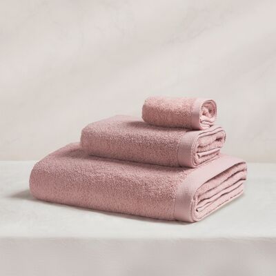 100% cotton towel 550g Ocean Pink