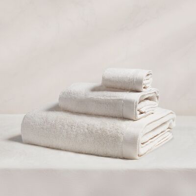 100% cotton towel 550g Ocean Ivory