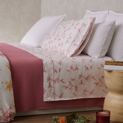 Ensemble de draps en coton 200 fils Bonaire Rose