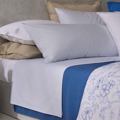 Bettlaken-Set aus Baumwolle mit Fadendichte 200 Isola Blue
