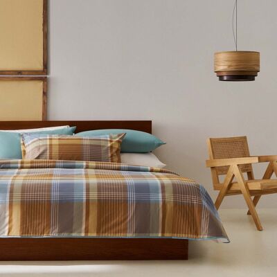 200 thread count cotton quilt Moira Mustard