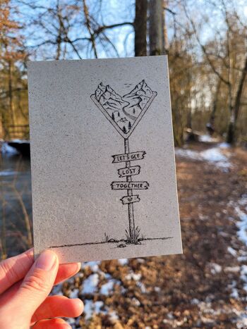 Carte postale Camping Perdons-nous ensemble Saint Valentin 2