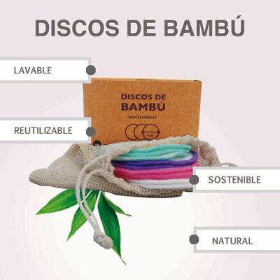 Discos de Bambú Desmaquillantes