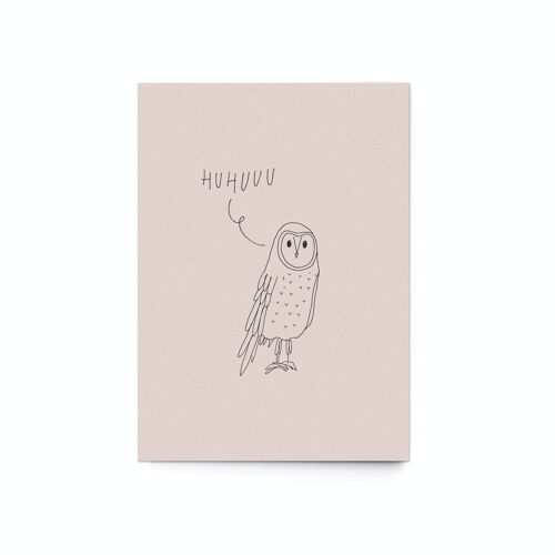 Postkarte "Huhuuu"