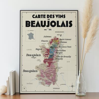 Beaujolais-Weinkarte – Geschenkidee für Weinliebhaber