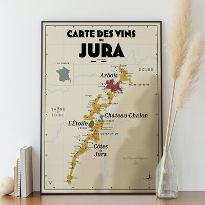 Jura-Weinkarte – Geschenkidee für Weinliebhaber