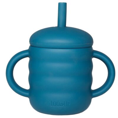 Facile à manipuler Blue Kids Straw Cup / Gourde pour enfants