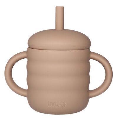 TAZA INFANTIL 2 EN 1 fácil de usar - Beige - 160ml