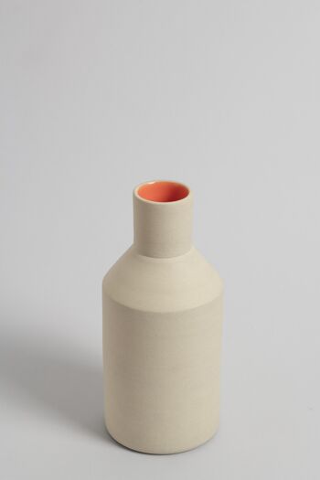 Vase Natural S orange - Grès artisanal 3