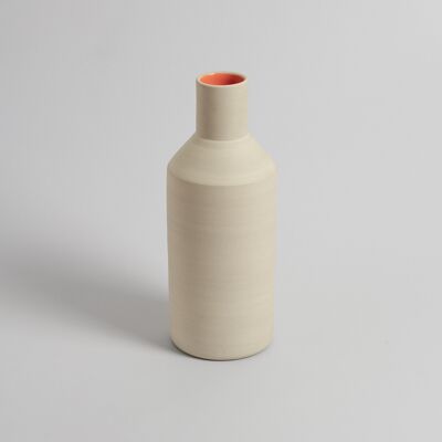 Natural Vase L orange - Handmade stoneware
