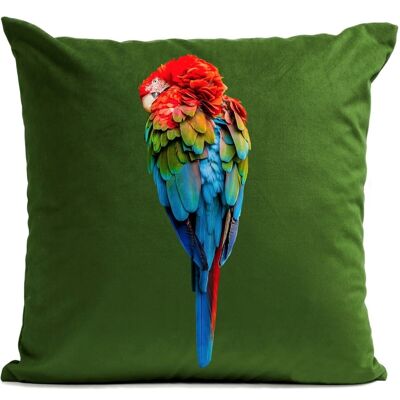 Tropical Cushion - Red Parrot Parrot