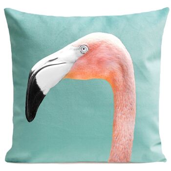 Coussin tropical - Mr. Flamingo 1