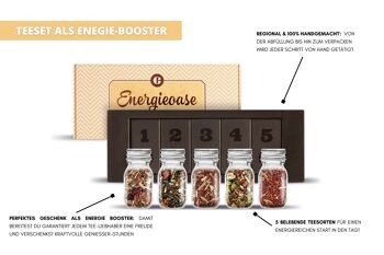 Coffret cadeau de thé oasis d'énergie - 5 types de thé revigorants - thé premium 2