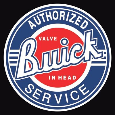 Placa de metal del servicio autorizado de Buick