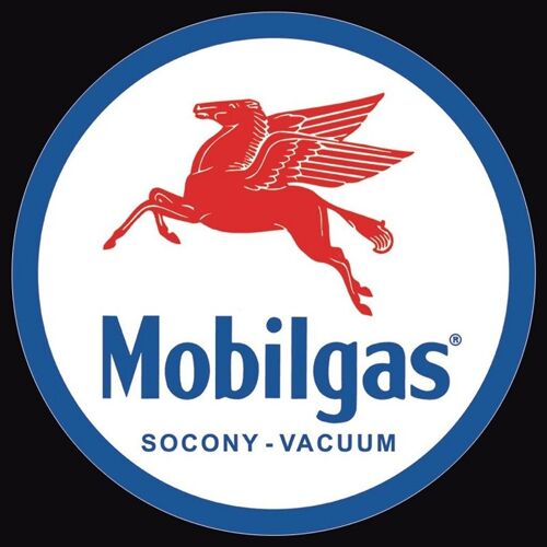 Plaque metal : MOBILGAS PEGASAS