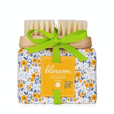 Set de soin des mains BLOSSOM composé d'un savon et d'une brosse à ongles