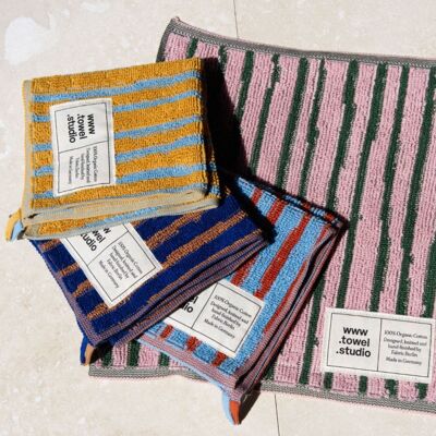 Starter Pack of 8 Stripe Wash Cloth Arrow Tail | All 4 colors x 2 pc