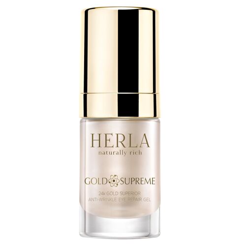 Gel super Anti-ride  liftant aux particules d'OR pur 24k - Yeux - 15 ml - GOLD SUPREME - HERLA