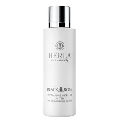 Acqua micellare detergente e rivitalizzante con estratti di rose nere - Viso, occhi, labbra - BLACK ROSE - HERLA