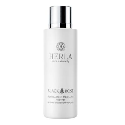 Cleansing and revitalizing micellar water with black rose extracts - Face, eyes, lips - BLACK ROSE - HERLA