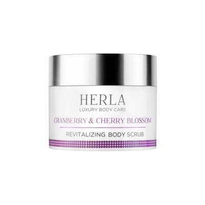 Revitalizing body scrub with cranberry and cherry blossom extracts - 200ml - LUXURY BODY - HERLA