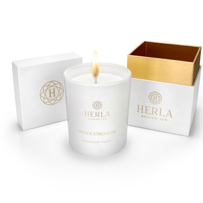 Bougie de luxe parfumée freesia - 200gr - HERLA