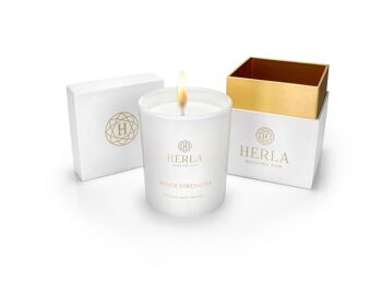 Bougie de luxe parfumée freesia - 200gr - HERLA 1