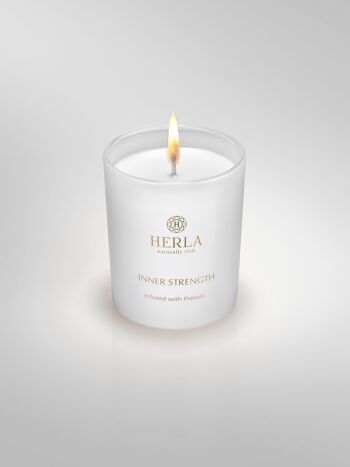 Bougie de luxe parfumée freesia - 200gr - HERLA 3