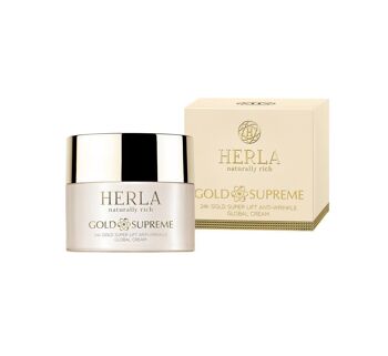 Coffret cadeau NOEL Super Anti-ride + Sérum de jeunesse - Visage - GOLD SUPREME - HERLA 3