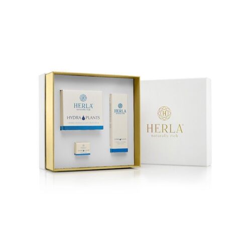 Coffret cadeau de NOEL Crème de jour et Sérum visage hydratation intense - HYDRA PLANTS - HERLA