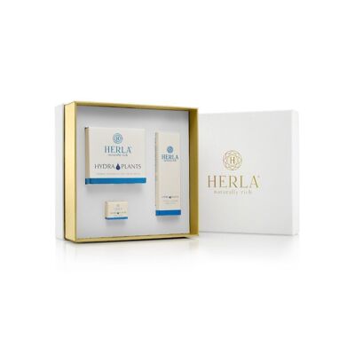 CHRISTMAS gift set Intense hydration day cream and face serum - HYDRA PLANTS - HERLA