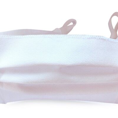 4 masks with strips General public filtration sup 90, washable 50 times, sterilizable at 60 ° C - HERLA