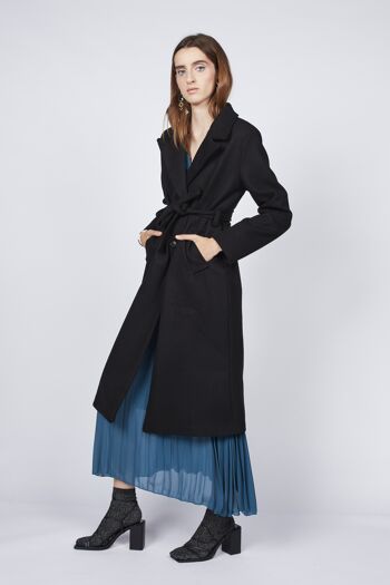 Manteau midi ceinturé 1 2