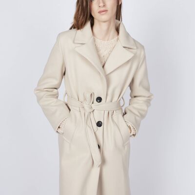 Manteau midi avec ceinture 2