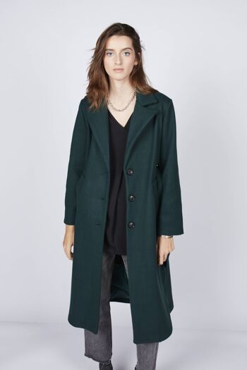 Manteau midi avec ceinture 3 4