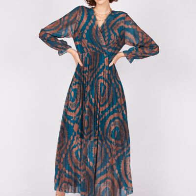 Robe longue plissée 4