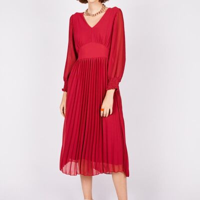 Robe midi plissée 1