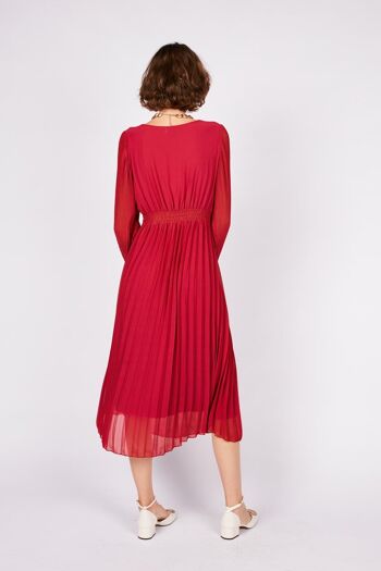 Robe midi plissée 1 3