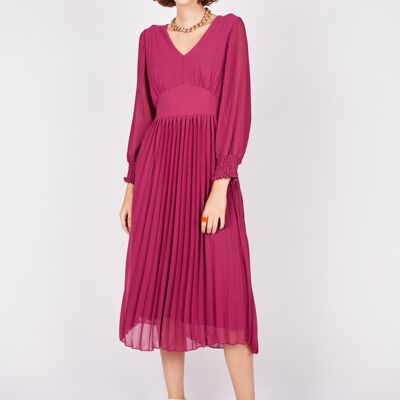 Robe midi plissée 2