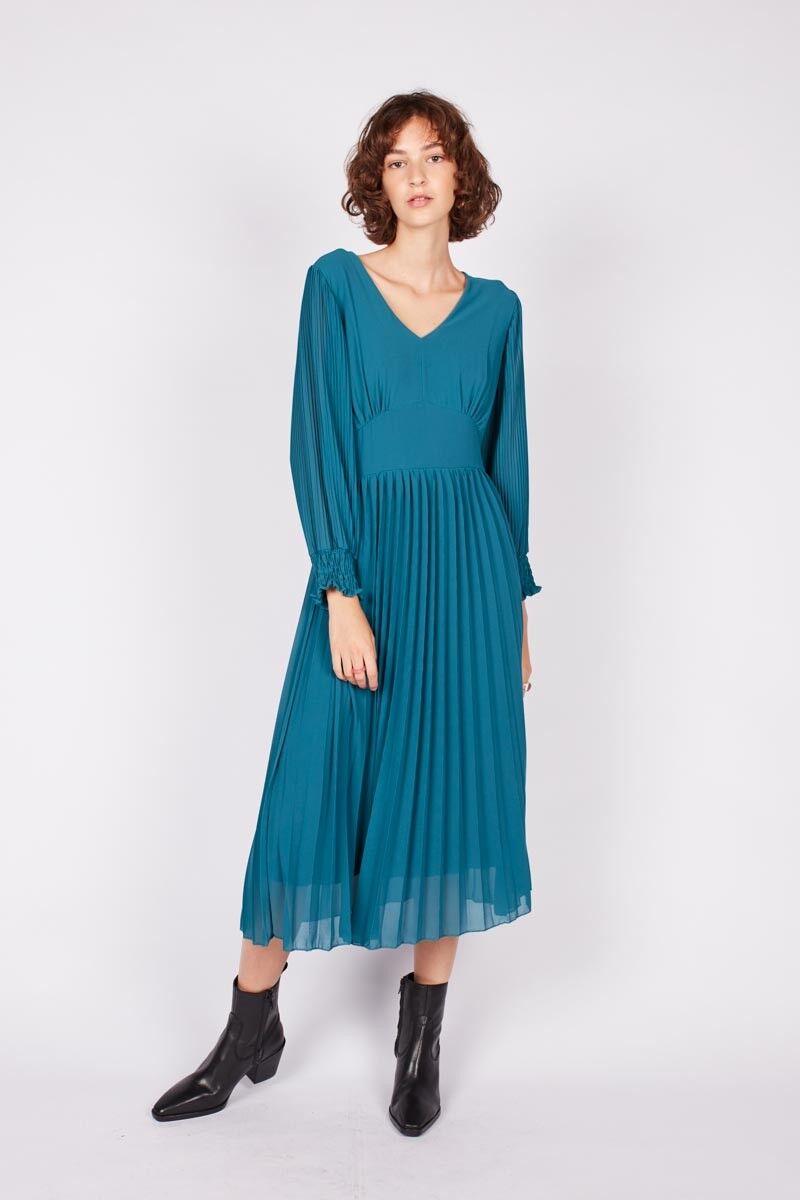 Abito midi plissettato 3