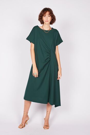 Robe midi drapée 2 1