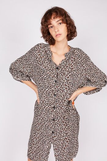 Robe Chemise Animale 2 4