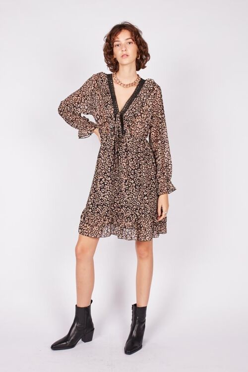 Vestido leopardo