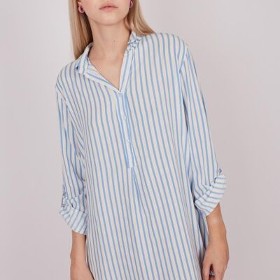 Long striped blouse